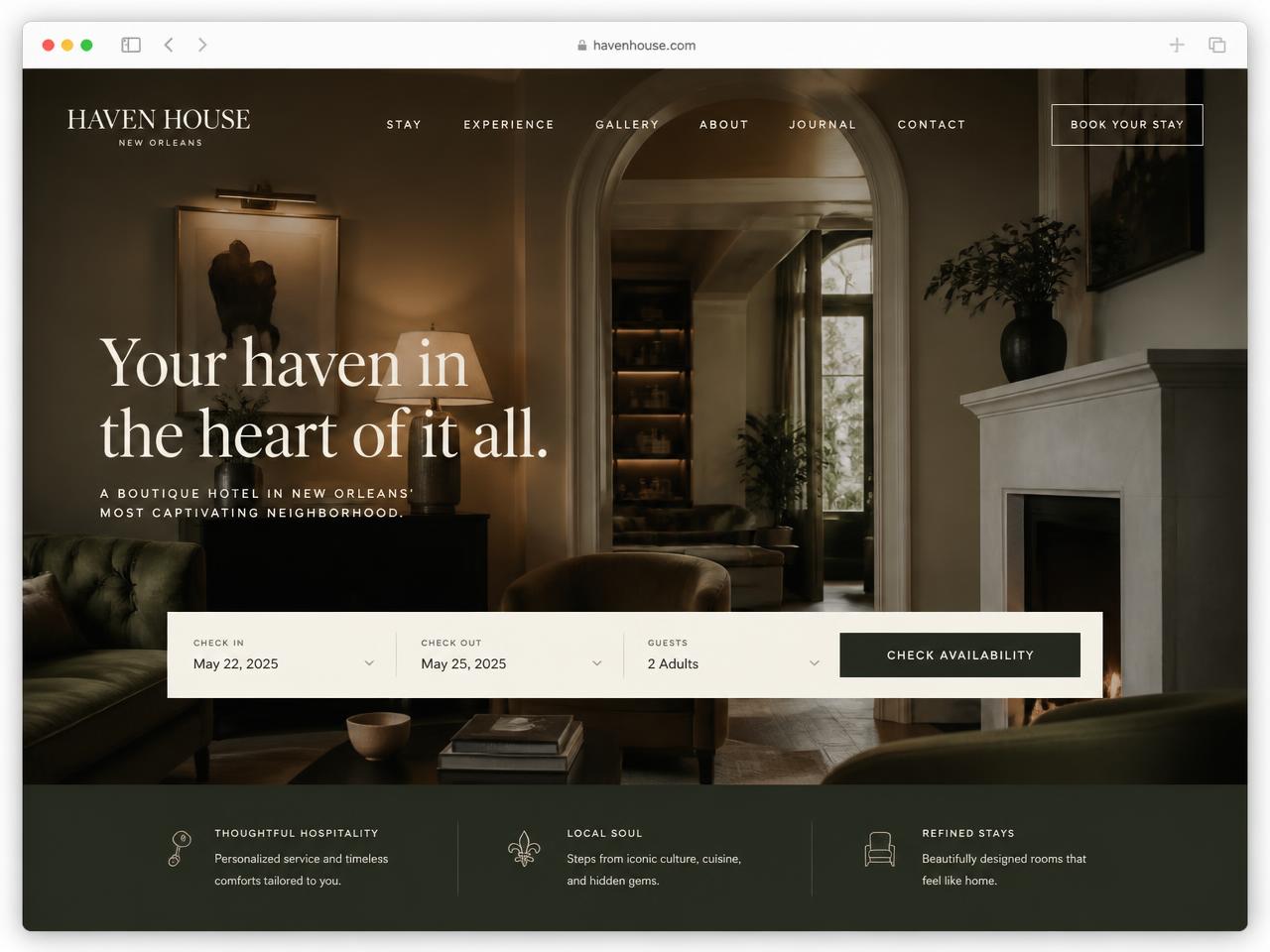 Haven House — new website designed by 48H.WEB